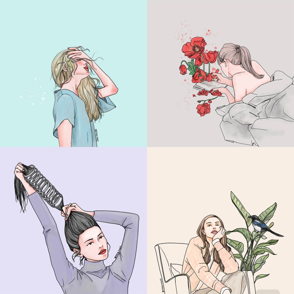 이지혜일러스트 이미지