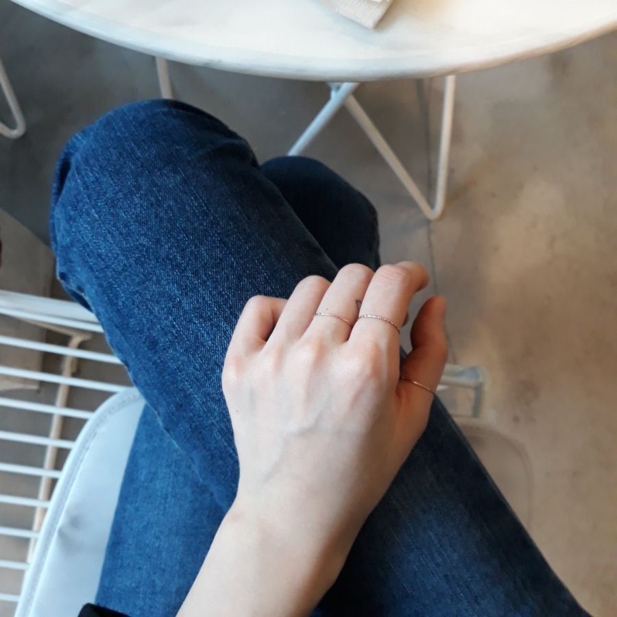 <b><p>2+1 Rose Gold Thread ring 14k Plated Basic</p></b><b><p>+ ローズゴールド 糸リング 14k メッキ ベーシックスタイル 素敵な 20代</p></b><br /><br /><p align='center'>