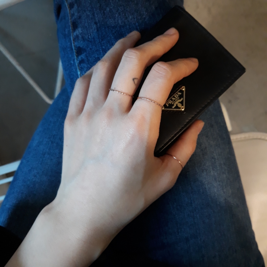 <b><p>2+1 Rose Gold Thread ring 14k Plated Basic</p></b><b><p>+ ローズゴールド 糸リング 14k メッキ ベーシックスタイル 素敵な 20代</p></b><br /><br /><p align='center'>