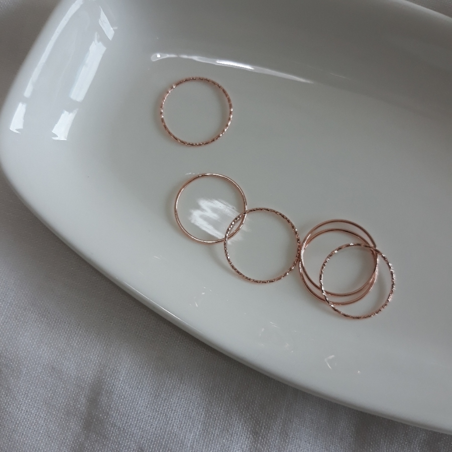 <b><p>2+1 Rose Gold Thread ring 14k Plated Basic</p></b><b><p>+ ローズゴールド 糸リング 14k メッキ ベーシックスタイル 素敵な 20代</p></b><br /><br /><p align='center'>