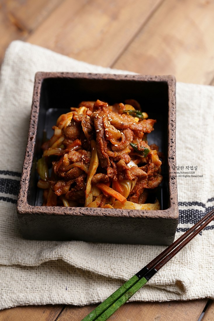 제육돼지 이미지