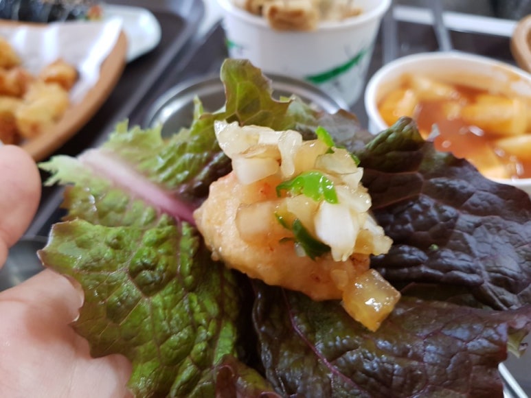 현완단겸상추튀김 이미지
