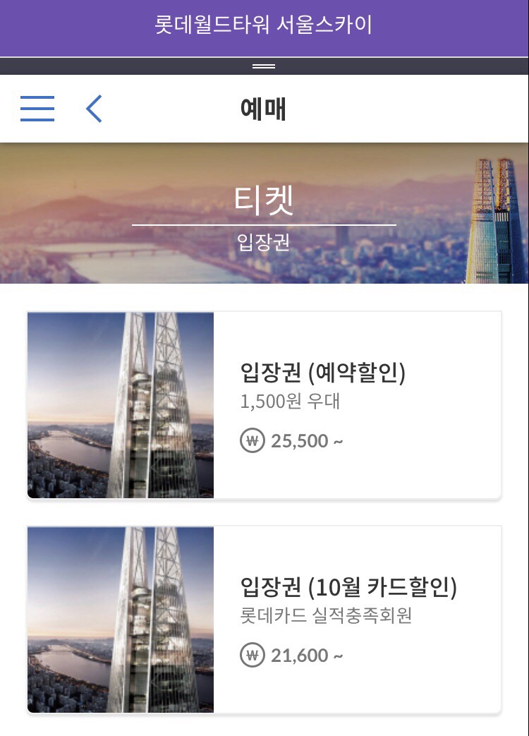 롯데월드SEOULSKY 이미지