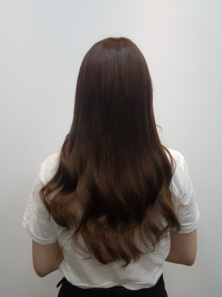 머리빨붙임머리 이미지