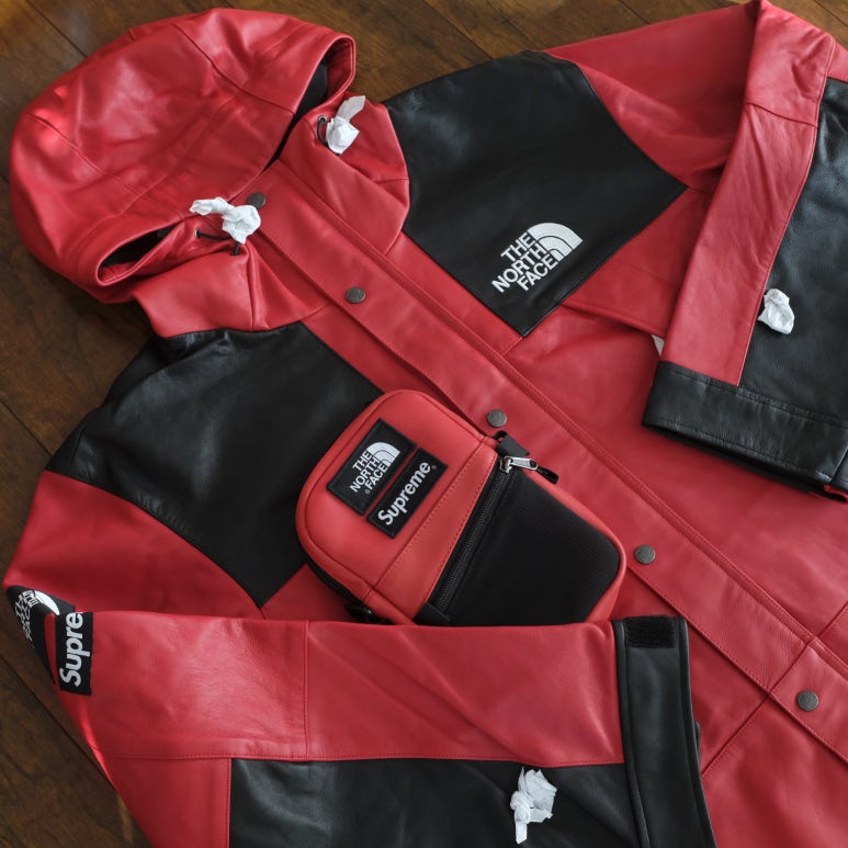 슈프림 노스페이스 레더 숄더백 레드 (Supreme/The North Face Leather Shoulder Bag) 네이버 블로그