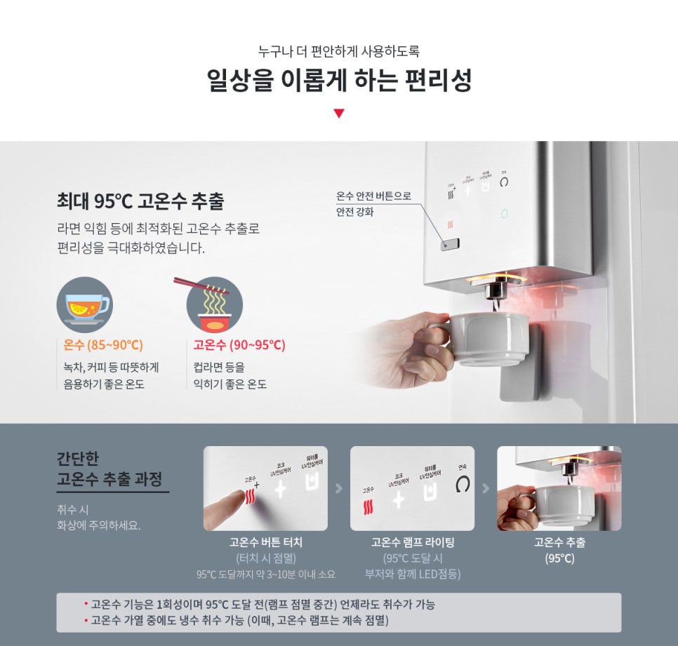 매직케어정수기 이미지