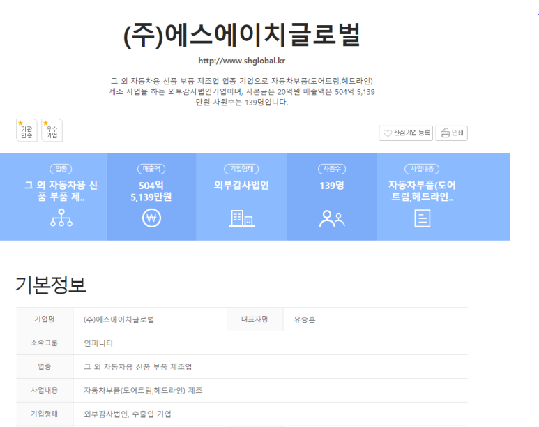 에스에이치글로벌 이미지