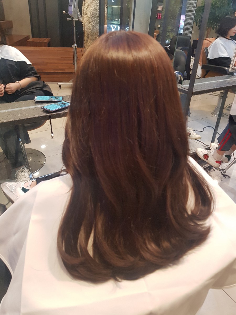 단홍헤어 이미지