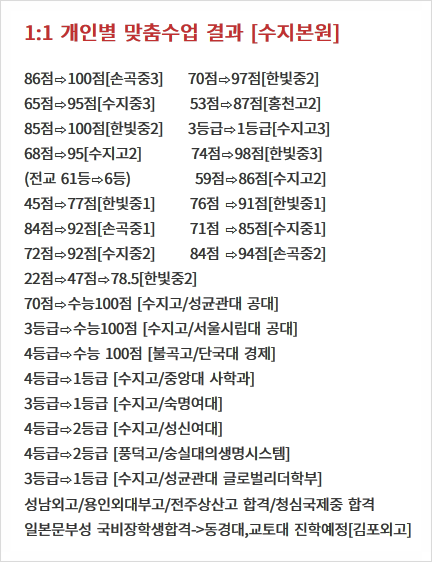 수지수학2관학원 이미지