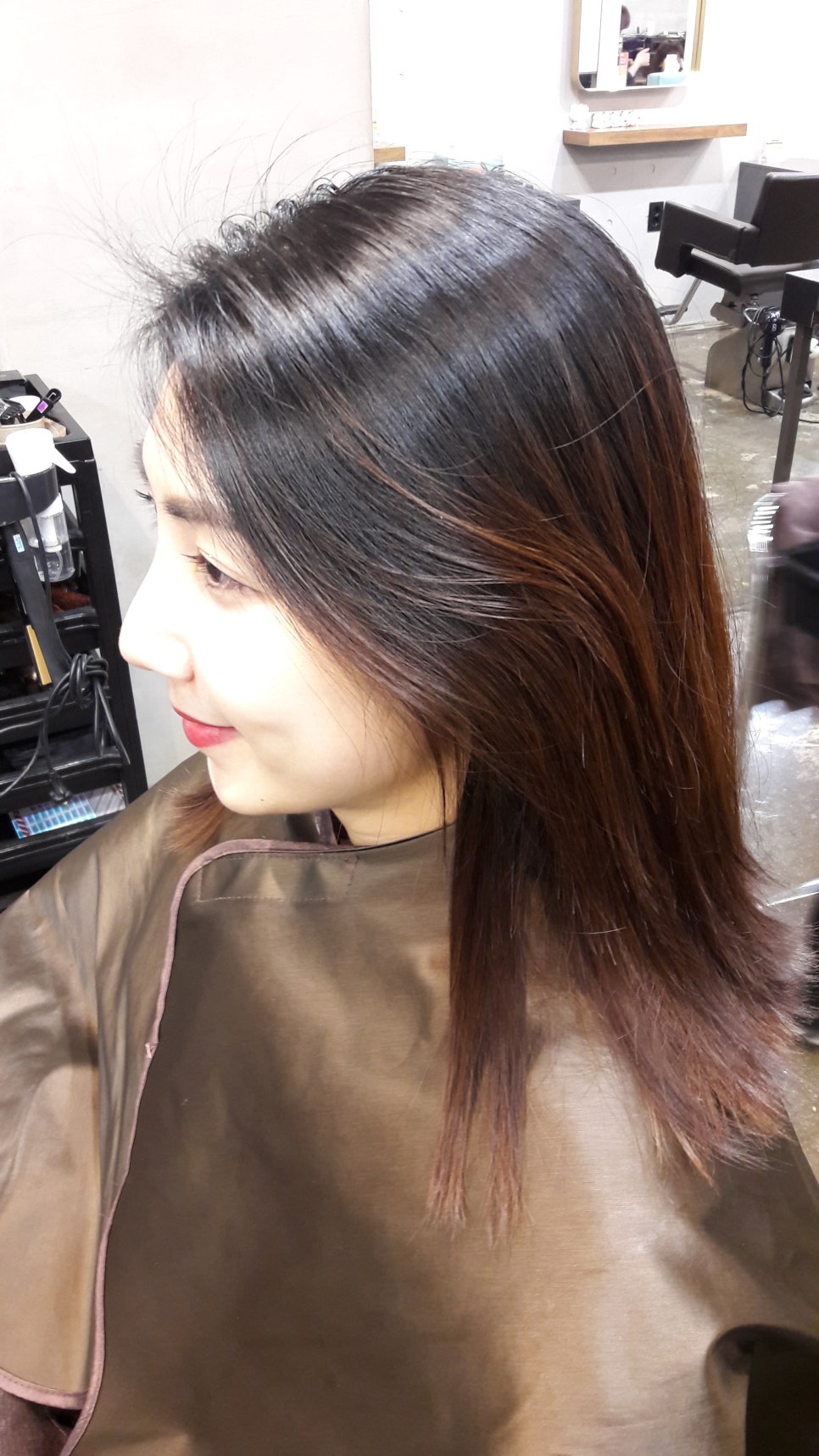 핑크 헤어샵 이미지