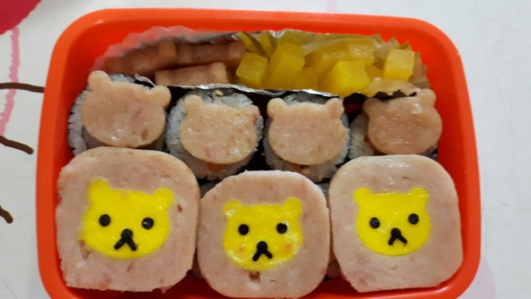 해바라기꼬마김밥 이미지