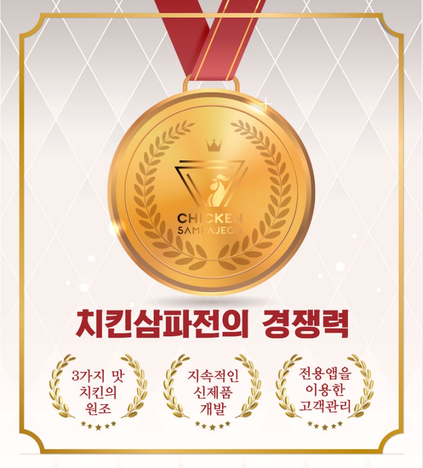 치킨삼파전 이미지