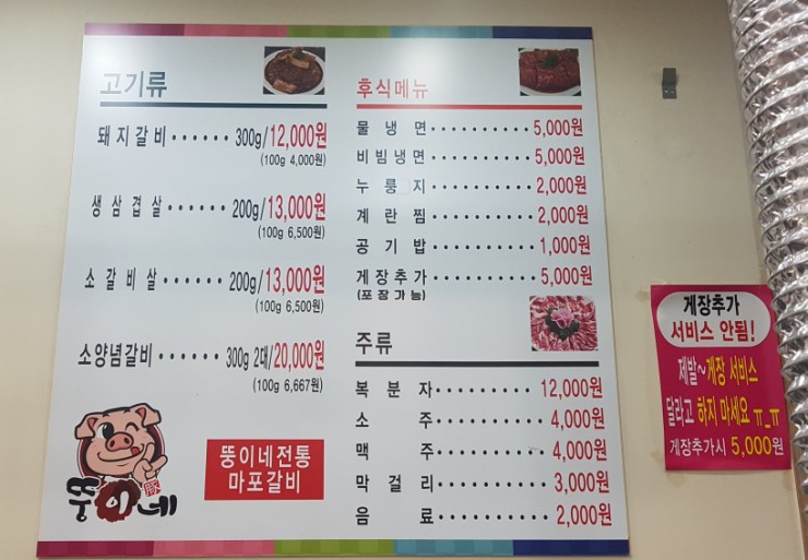 뚱이네전통마포갈비 이미지