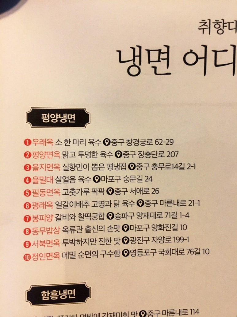 서울냉면 이미지