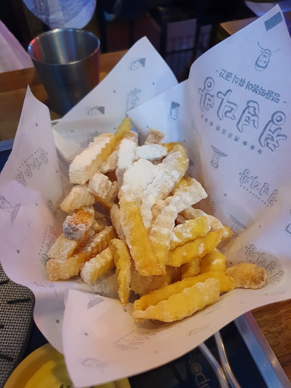 떡볶이&감자튀김 이미지