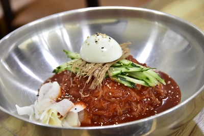 달전밀면 이미지