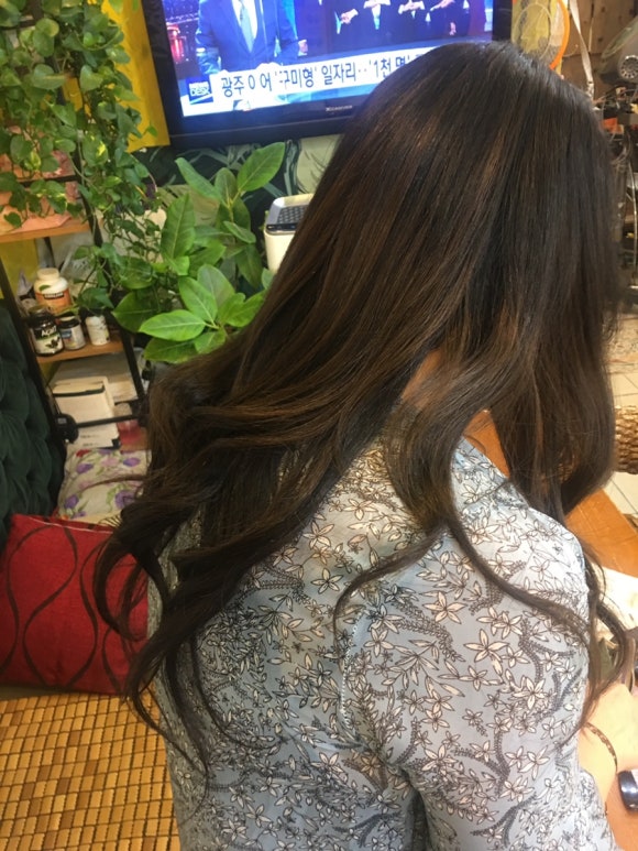 신데렐라붙임머리 이미지