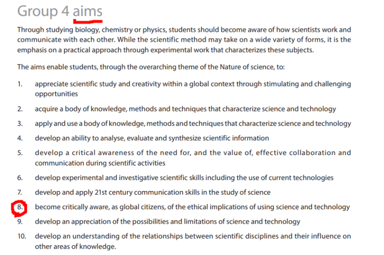 IB 화학(chemistry) Syllabus 관련 이미지 1