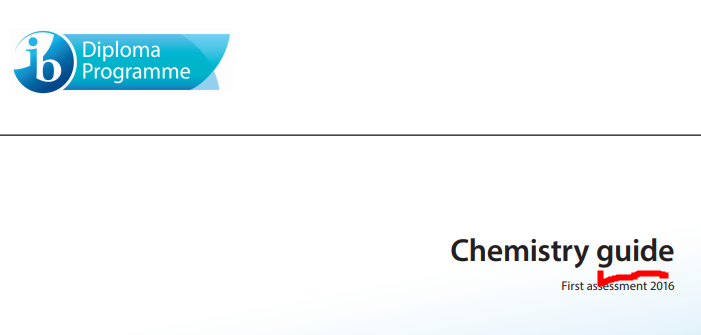 IB 화학(chemistry) Syllabus 관련 이미지 1