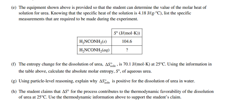 AP 화학 (Chemistry) 2019 FRQ 1번 해설 관련 이미지 1