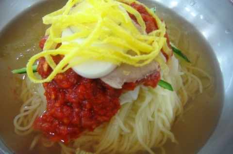 기장밀면 이미지