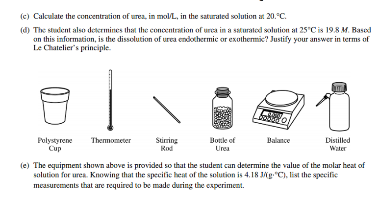 AP 화학 (Chemistry) 2019 FRQ 1번 해설 관련 이미지 1