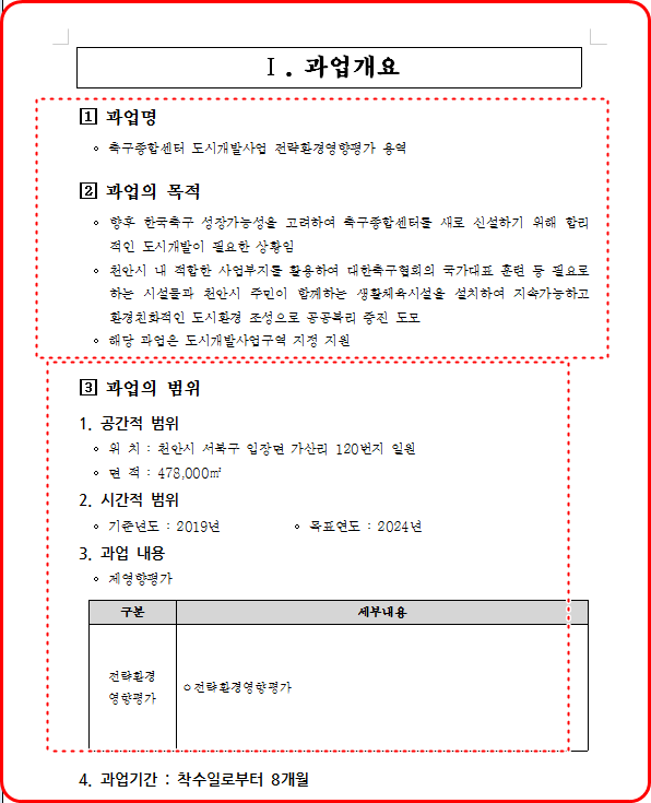 축구종합센터구역 도시개발사업 이미지