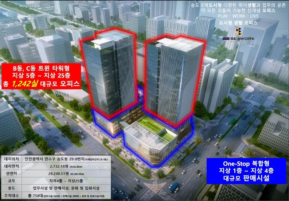 송도씨워크 이미지