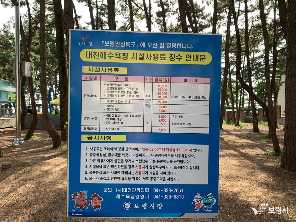 대천해수욕장 야영장 이미지