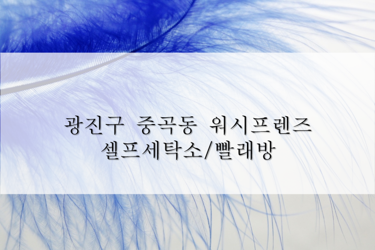 워시프렌즈셀프빨래방광진구 이미지
