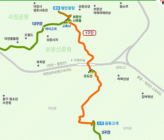 대전둘레길만인산 이미지