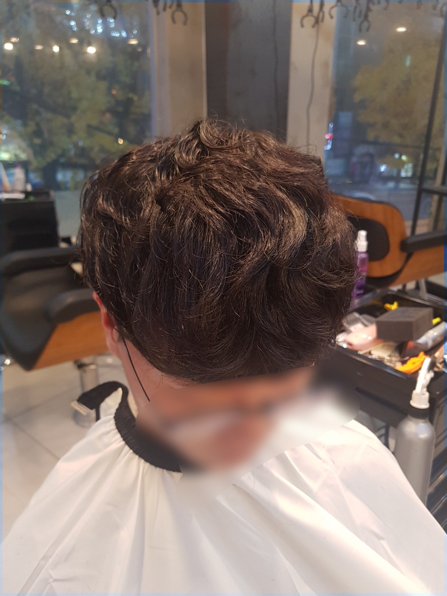 단홍헤어 이미지