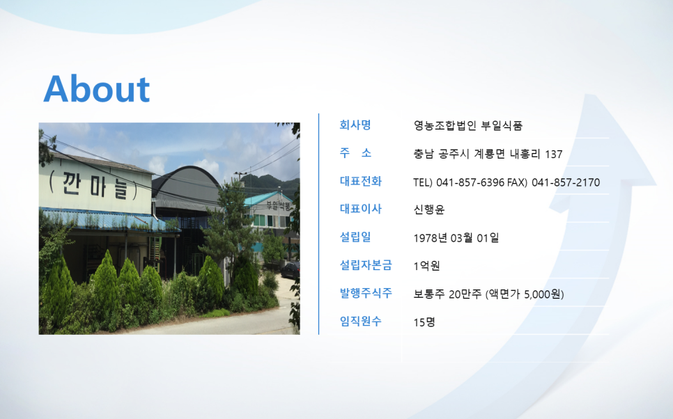 영농조합법인부일식품 이미지