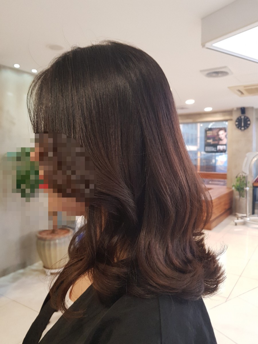 단홍헤어 이미지