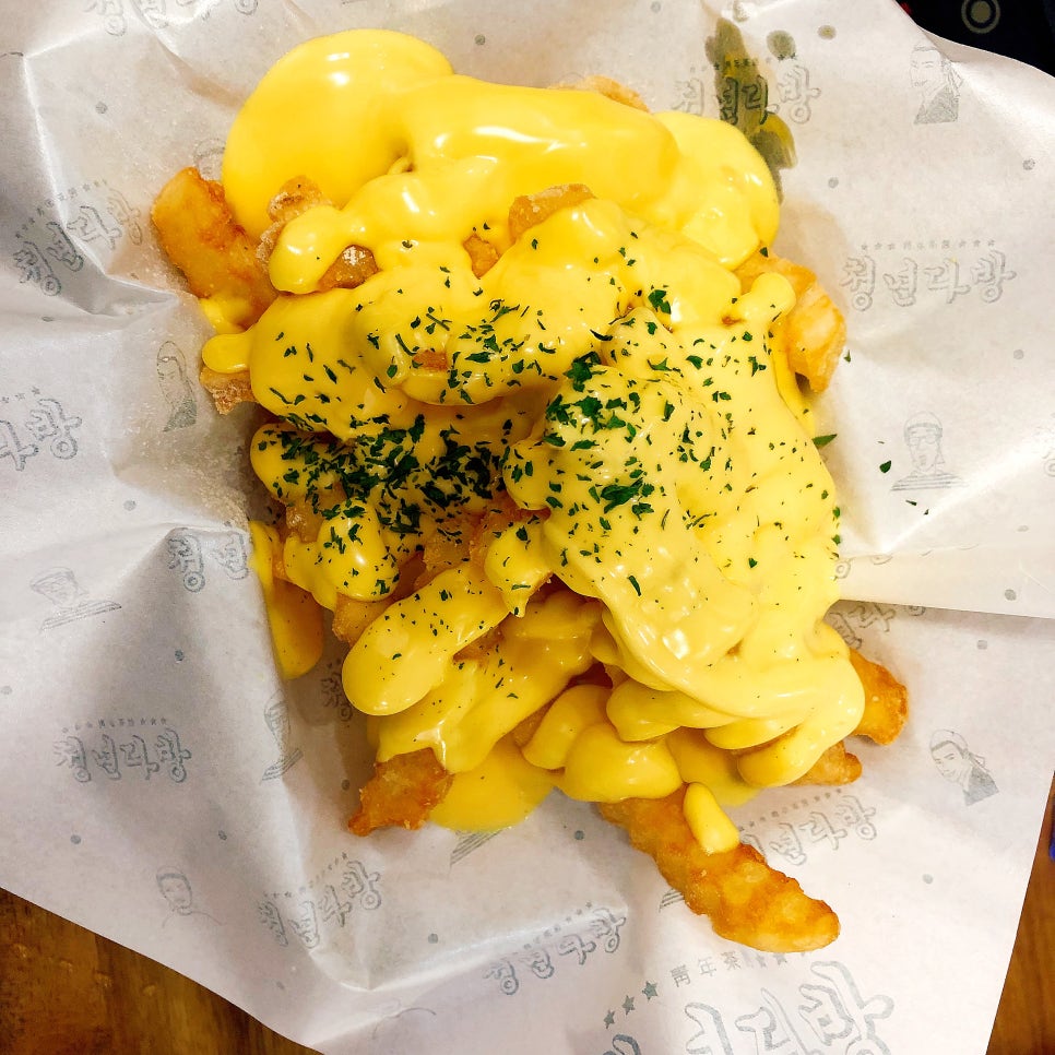 떡볶이&감자튀김 이미지