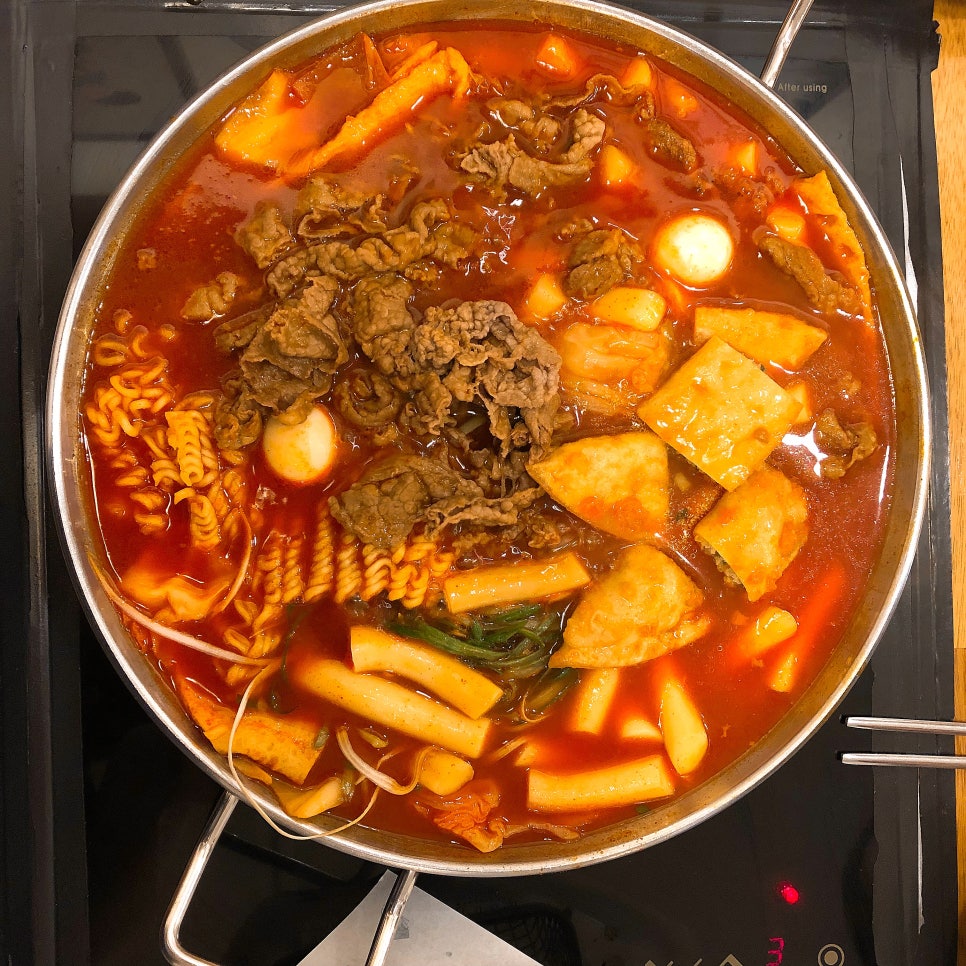 떡볶이&감자튀김 이미지