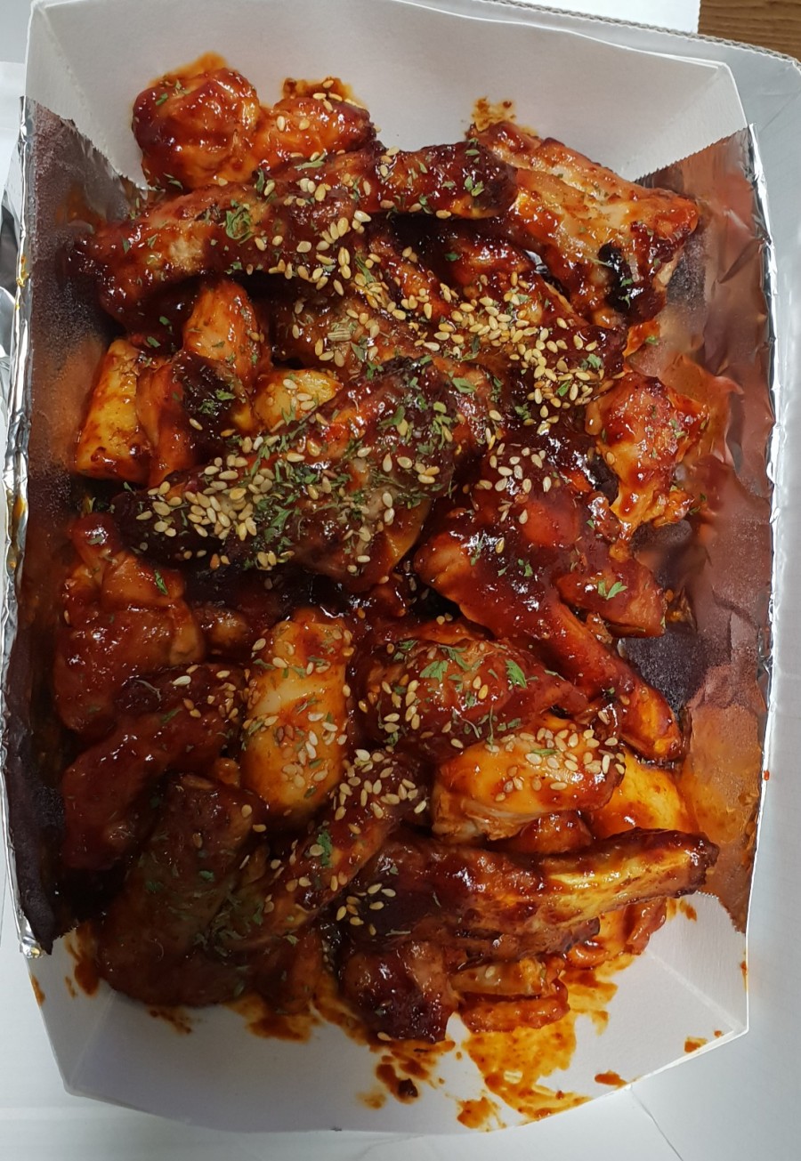쪽갈비에 미치닭 이미지