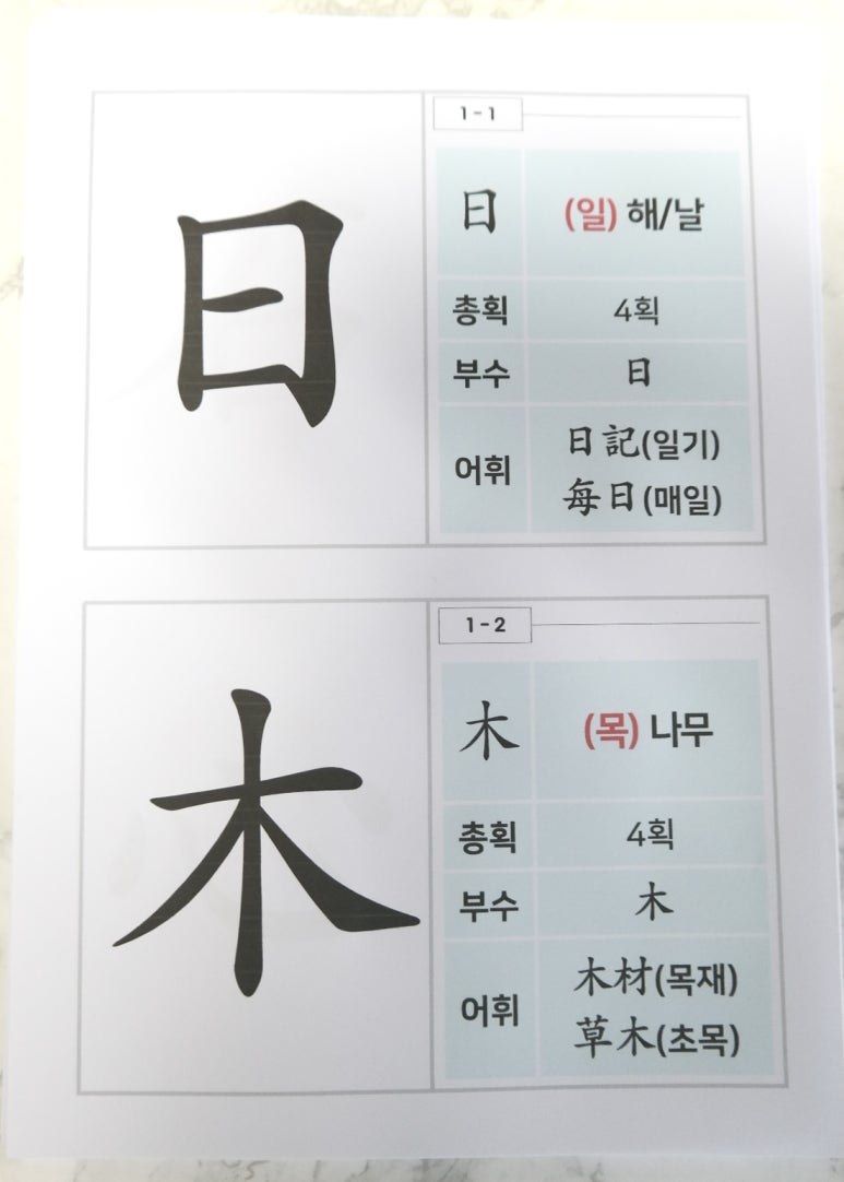 중학교 장원 교과서 한문 - 한자 익히기 : 네이버 블로그