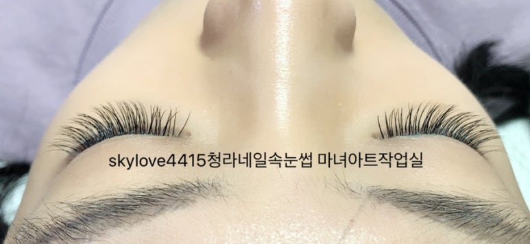 마녀속눈썹&네일 이미지