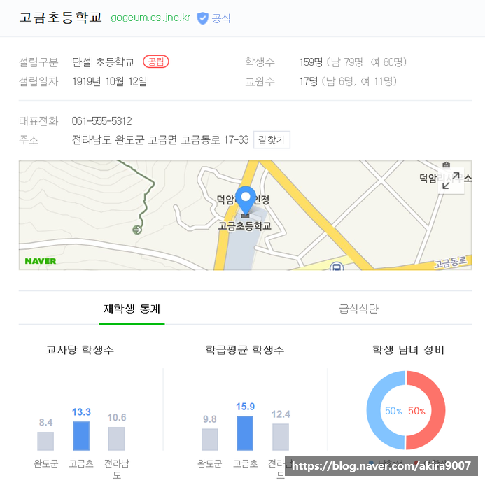 고금초등학교 이미지