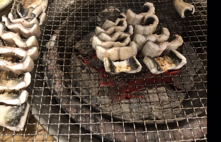 용문장어화로구이 이미지