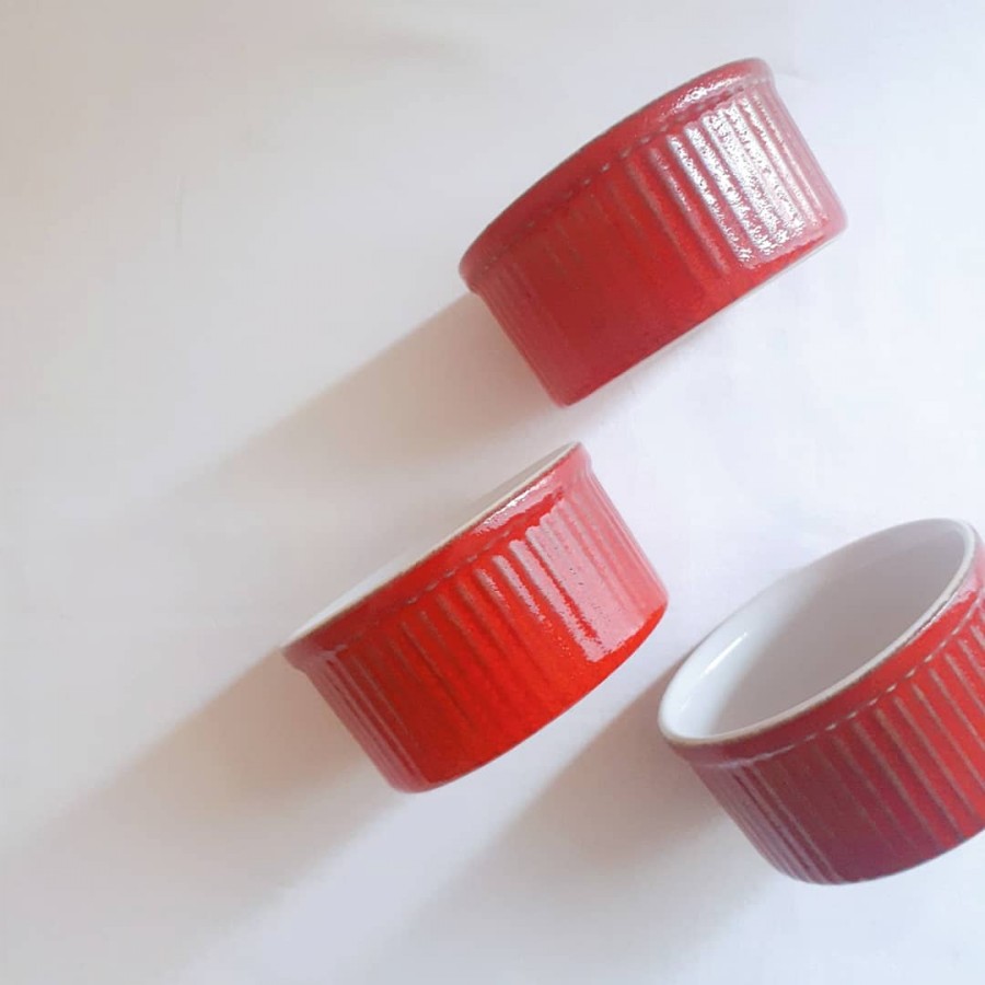 [Sold out]Emile Henry Ramekin(France)Vintage Red bowls,에밀헨리, 프랑스 라메킨
