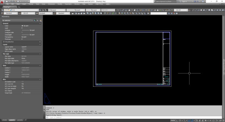 Auto CAD 캐드 인테리어 도면 MVIEW(엠뷰) 작업하기 : 네이버 블로그