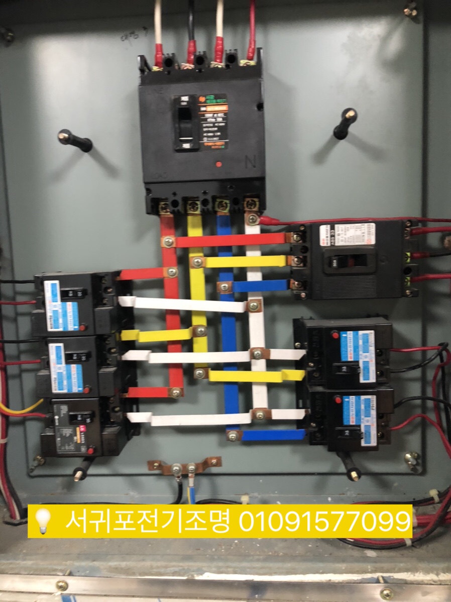 무지개전기조명 이미지