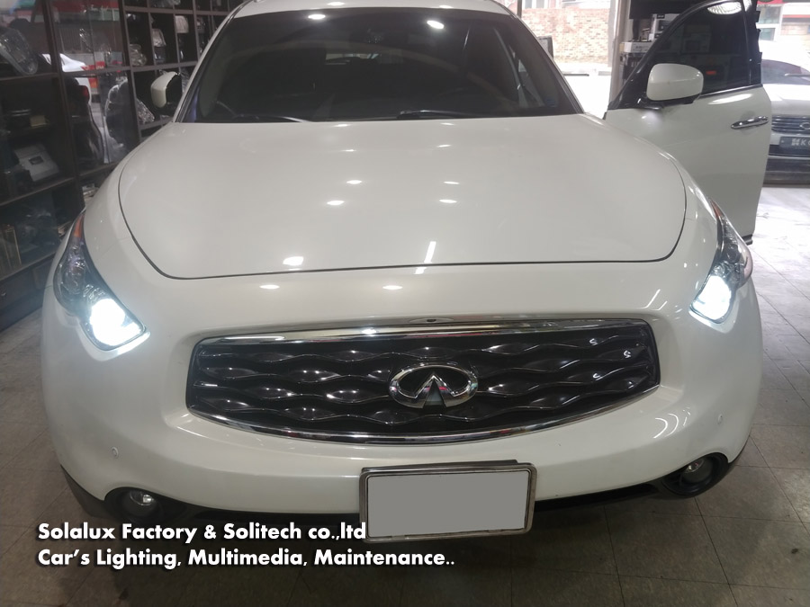 레어차량 인피니티RX35 HID,RX35 D2S HID,인피니티 HID라이트, 제논램프 라이트전구교환 전문회사 영등포 솔라룩스의 ...