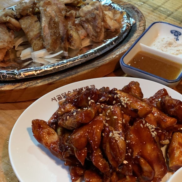 시골닭숯불바베큐 이미지