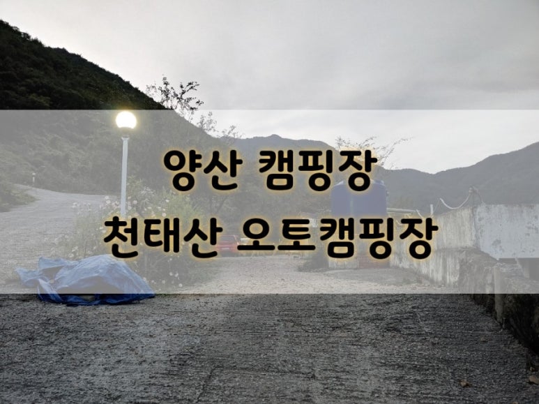 천태산오토캠핑장 이미지