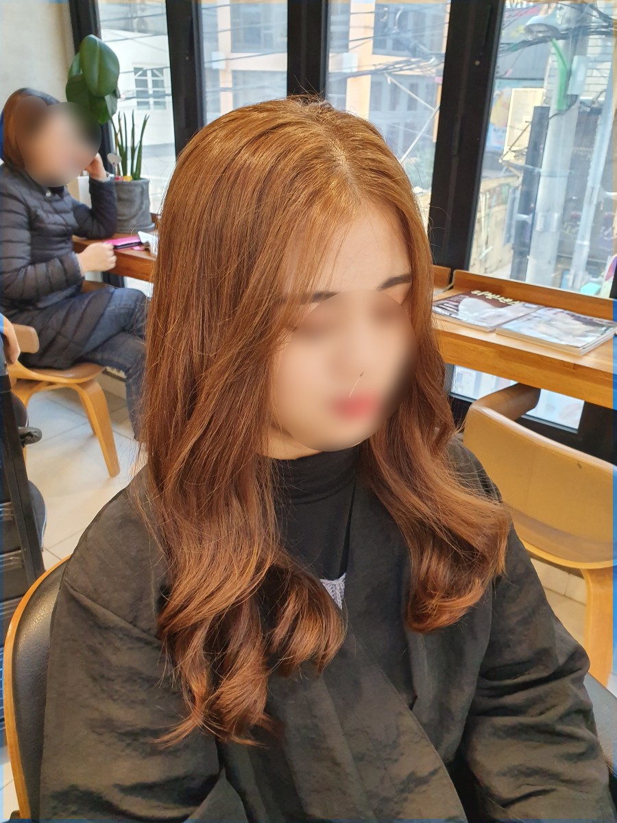 단홍헤어 이미지