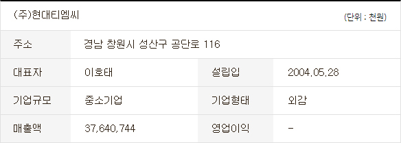 (주)현대티엠씨 이미지