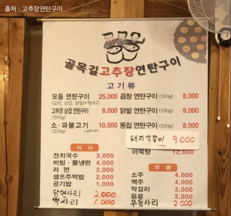 골목길연탄구이 이미지